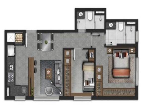 Imagem Apartamento com 2 Quartos à Venda, 56 m² em Santana - Porto Alegre Imagem Apartamento com 2 Quartos à Venda, 56 m² em Santana - Porto Alegre