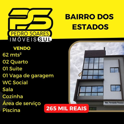 Apartamento com 2 Quartos à Venda, 62 m² em Estados - João Pessoa