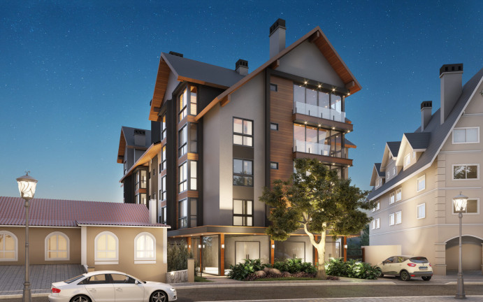 Imagem Apartamento com 1 Quarto à Venda, 83 m² em Centro - Gramado