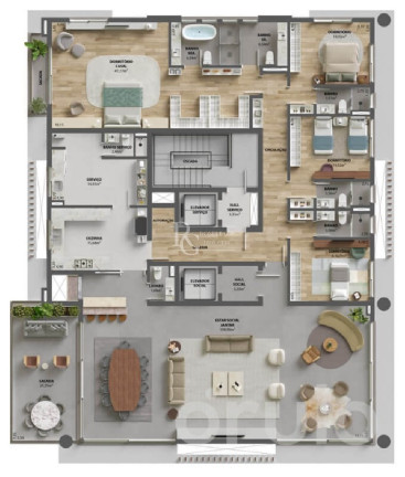 Apartamento com 4 Quartos à Venda, 356 m² em Bela Vista - Porto Alegre