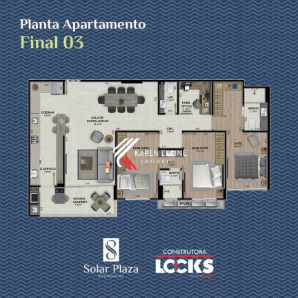 Imagem Apartamento com 3 Quartos à Venda, 116 m² em Capoeiras - Florianópolis