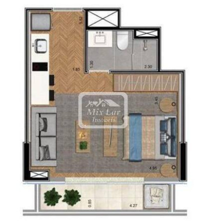 Imagem Studio com 1 Quarto à Venda, 33 m² em Centro - Osasco Imagem Studio com 1 Quarto à Venda, 33 m² em Centro - Osasco