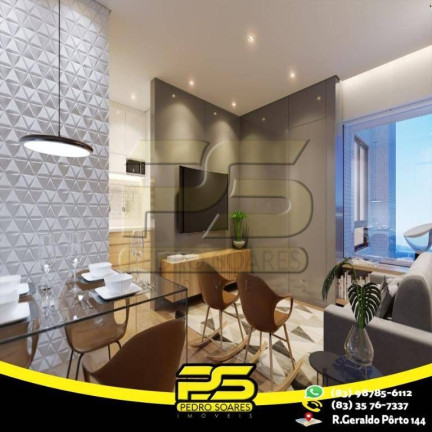 Imagem Apartamento com 1 Quarto à Venda, 54 m² em Cabo Branco - João Pessoa