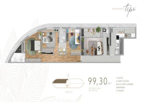 Imagem Imóvel com 3 Quartos à Venda, 93 m² em Vale Do Sereno - Nova Lima