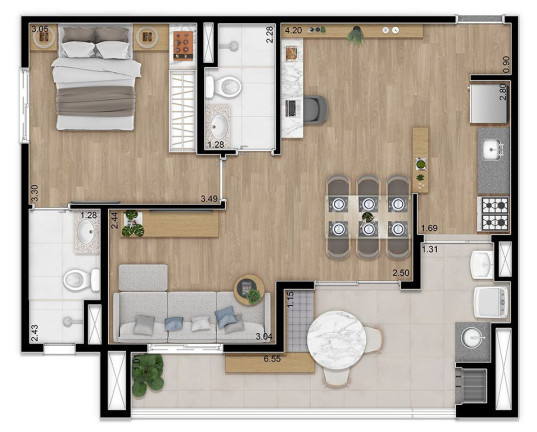 Imagem Apartamento com 2 Quartos à Venda, 62 m² em Lapa - São Paulo