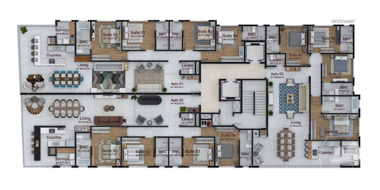 Imagem Apartamento com 4 Quartos à Venda, em Meia Praia - Itapema Imagem Apartamento com 4 Quartos à Venda, em Meia Praia - Itapema