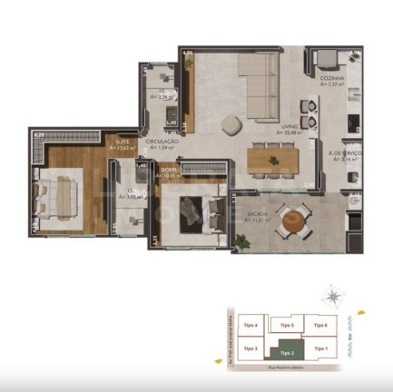 Imagem Apartamento com 2 Quartos à Venda, 89 m² em Gravatá - Navegantes Imagem Apartamento com 2 Quartos à Venda, 89 m² em Gravatá - Navegantes