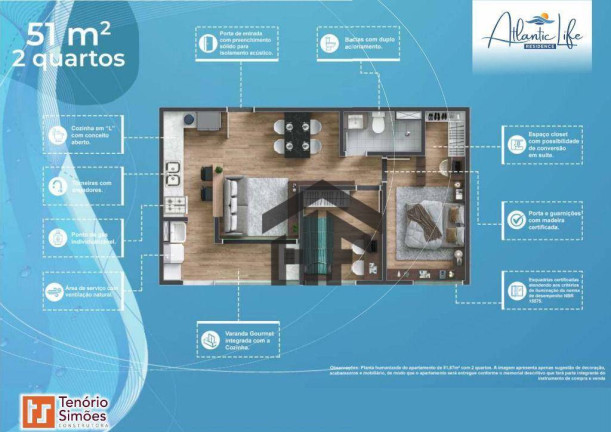 Imagem Apartamento com 2 Quartos à Venda, 51 m² em Janga - Paulista Imagem Apartamento com 2 Quartos à Venda, 51 m² em Janga - Paulista