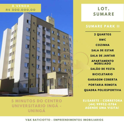 Apartamento com 2 Quartos à Venda,  em Jardim Sumare