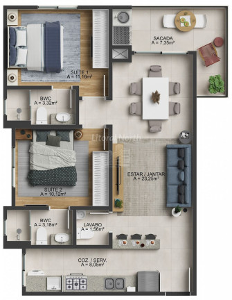 Imagem Apartamento com 2 Quartos à Venda, 79 m² em Fazenda - Itajaí Imagem Apartamento com 2 Quartos à Venda, 79 m² em Fazenda - Itajaí