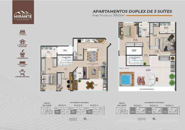 Imagem Apartamento com 3 Quartos à Venda, 169 m² em Coqueiros - Florianópolis Imagem Apartamento com 3 Quartos à Venda, 169 m² em Coqueiros - Florianópolis