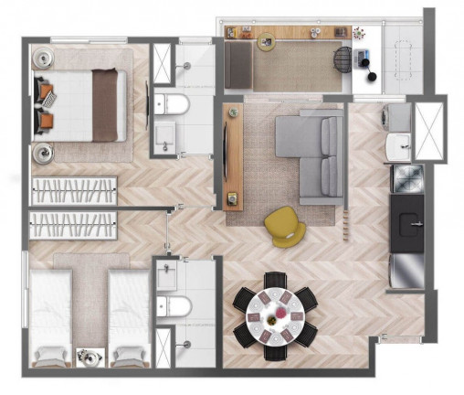 Imagem Imóvel com 1 Quarto à Venda, 40 m² em Centro - Campinas Imagem Imóvel com 1 Quarto à Venda, 40 m² em Centro - Campinas