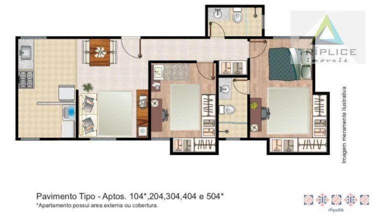 Imagem Apartamento com 2 Quartos à Venda, 65 m² em Santa Catarina - Juiz De Fora Imagem Apartamento com 2 Quartos à Venda, 65 m² em Santa Catarina - Juiz De Fora