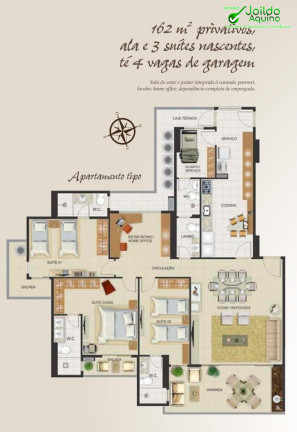 Imagem Apartamento com 3 Quartos à Venda, 162 m² em Aldeota - Fortaleza Imagem Apartamento com 3 Quartos à Venda, 162 m² em Aldeota - Fortaleza