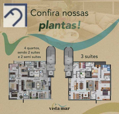 Imagem Apartamento com 4 Quartos à Venda, 156 m² em Capim Macio - Natal