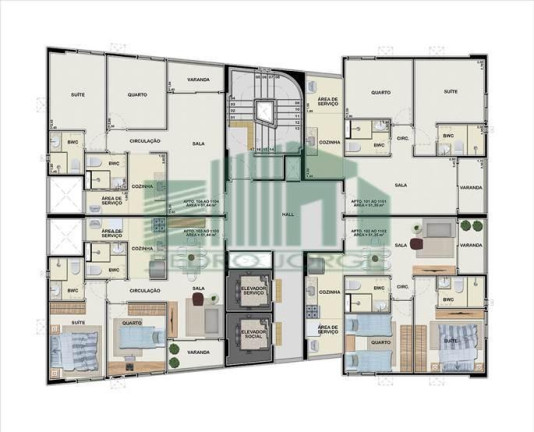 Imagem Apartamento com 2 Quartos à Venda, 51 m² em Várzea - Recife