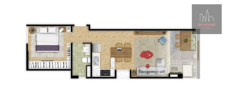 Imagem Kitnet com 1 Quarto à Venda, 38 m² em Pinheiros - São Paulo