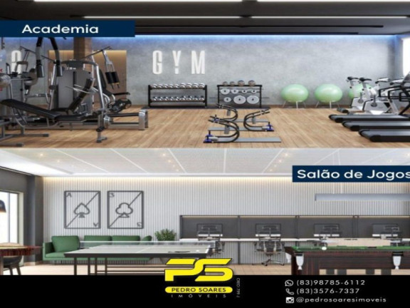 Imagem Apartamento com 2 Quartos à Venda, 62 m² em Brisamar - João Pessoa