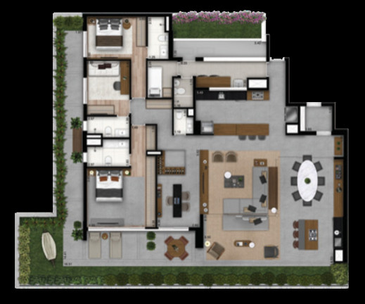 Imagem Apartamento com 4 Quartos à Venda, 201 m² em Brooklin Paulista - São Paulo