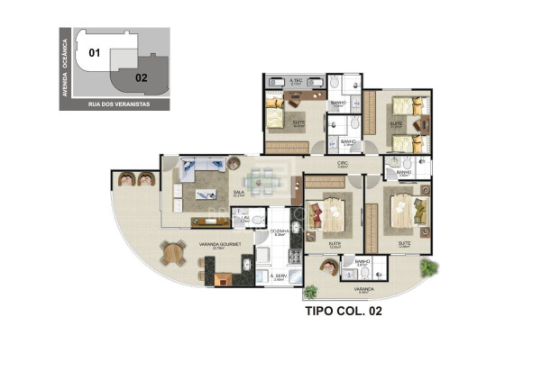 Imagem Apartamento com 4 Quartos à Venda, 135 m² em Praia Do Morro - Guarapari