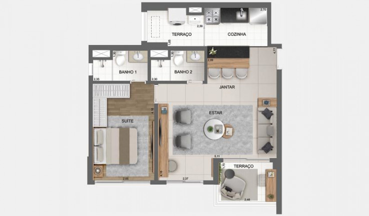 Imagem Apartamento com 2 Quartos à Venda, 61 m² em Chácara Santo Antônio (zona Sul) - São Paulo Imagem Apartamento com 2 Quartos à Venda, 61 m² em Chácara Santo Antônio (zona Sul) - São Paulo