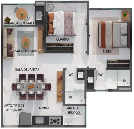 Imagem Apartamento com 3 Quartos à Venda, 69 m² em Jardim São Paulo - João Pessoa
