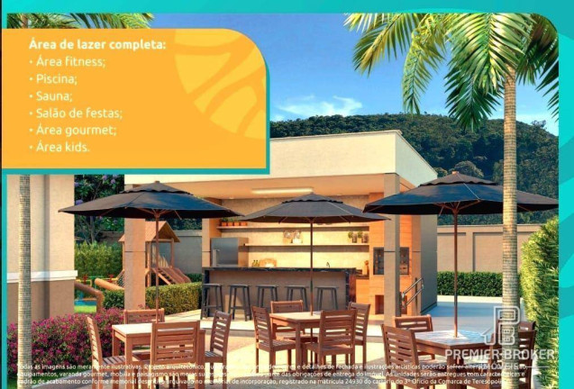 Imagem Apartamento com 2 Quartos à Venda, 54 m² em Cascata Do Imbuí - Teresópolis