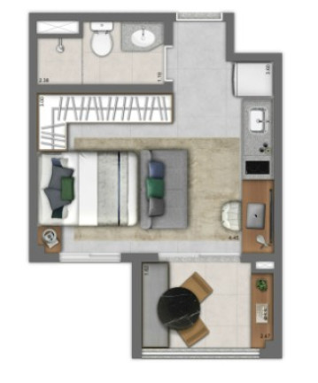 Imagem Imóvel com 2 Quartos à Venda, 50 m² em Panamby - São Paulo Imagem Imóvel com 2 Quartos à Venda, 50 m² em Panamby - São Paulo
