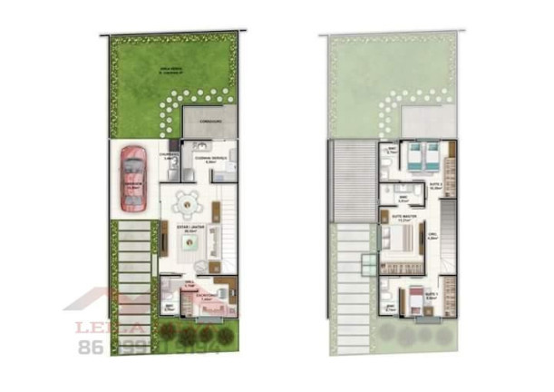 Imagem Casa com 4 Quartos à Venda, 107 m² em Morros - Teresina Imagem Casa com 4 Quartos à Venda, 107 m² em Morros - Teresina