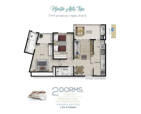 Imagem Apartamento com 2 Quartos à Venda, 79 m² em Tenório - Ubatuba Imagem Apartamento com 2 Quartos à Venda, 79 m² em Tenório - Ubatuba