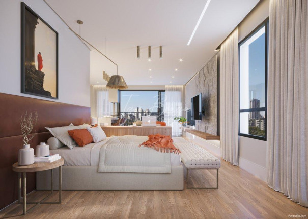 Imagem Apartamento com 1 Quarto à Venda, 54 m² em Batel - Curitiba Imagem Apartamento com 1 Quarto à Venda, 54 m² em Batel - Curitiba