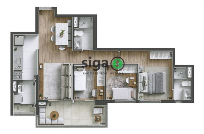 Imagem Apartamento com 3 Quartos à Venda, 75 m² em Ipiranga - São Paulo Imagem Apartamento com 3 Quartos à Venda, 75 m² em Ipiranga - São Paulo