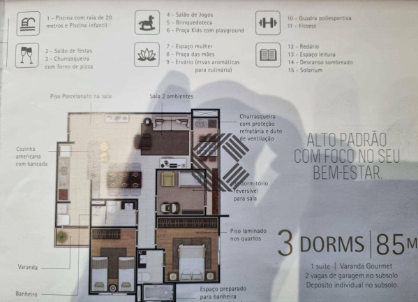 Imagem Apartamento com 3 Quartos à Venda, 85 m² em Parque Campolim - Sorocaba