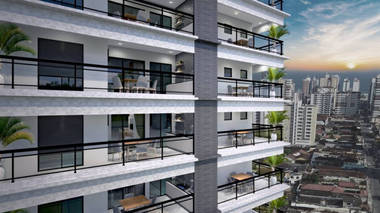 Apartamento com 2 Quartos à Venda, 87 m² em Guilhermina - Praia Grande