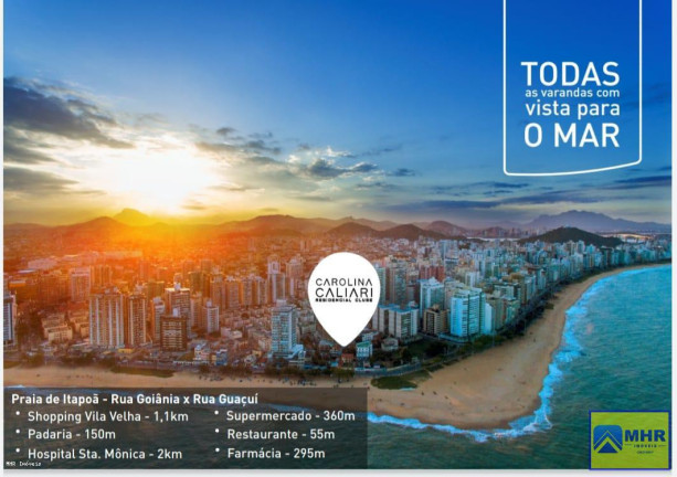 Imagem Apartamento com 3 Quartos à Venda, 116 m² em Itapuã - Vila Velha
