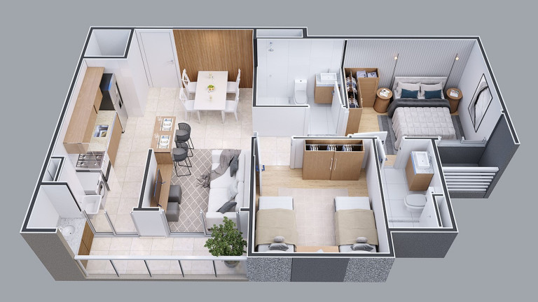 Imagem Cobertura com 3 Quartos à Venda, 132 m² em Areal (águas Claras) - Brasília