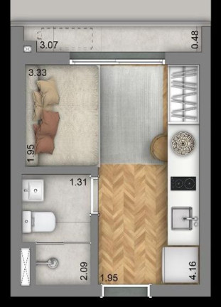 Studio com 1 Quarto à Venda, 29 m² em Vila Madalena - São Paulo
