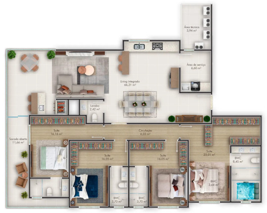 Imagem Apartamento com 4 Quartos à Venda, 206 m² em Meia Praia - Itapema