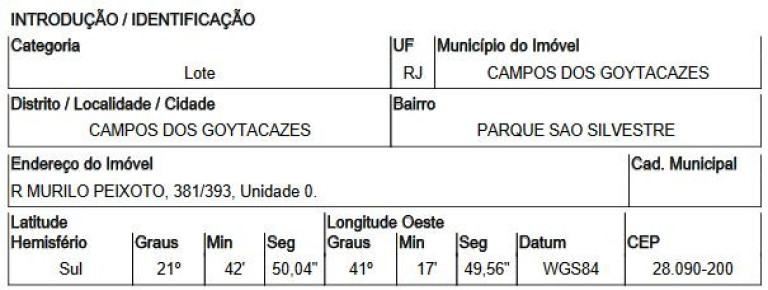 Imagem Terreno à Venda, 840 m² em Parque Sao Silvestre - Campos Dos Goytacazes Imagem Terreno à Venda, 840 m² em Parque Sao Silvestre - Campos Dos Goytacazes