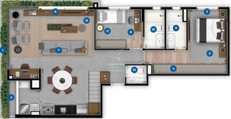 Imagem Apartamento com 2 Quartos à Venda, 145 m² em Brooklin Novo - São Paulo Imagem Apartamento com 2 Quartos à Venda, 145 m² em Brooklin Novo - São Paulo