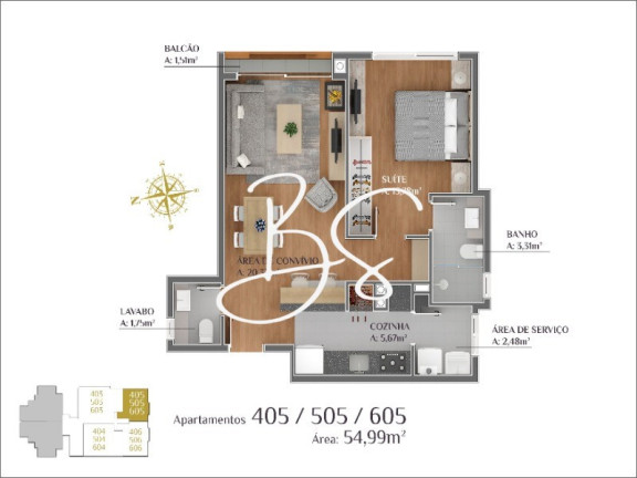 Imagem Apartamento com 1 Quarto à Venda, 58 m² em Lagos Do Bosque - Gramado