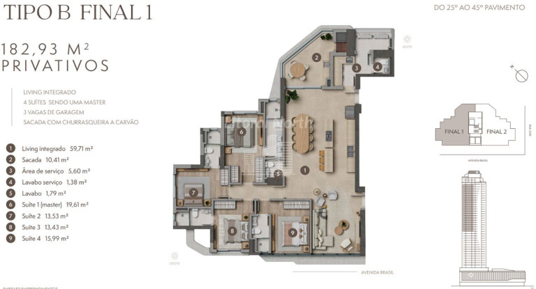 Imagem Apartamento com 4 Quartos à Venda, 182 m² em Centro - Balneário Camboriú Imagem Apartamento com 4 Quartos à Venda, 182 m² em Centro - Balneário Camboriú