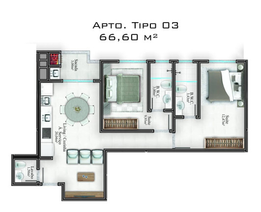 Imagem Apartamento com 2 Quartos à Venda, 63 m² em Alto São João - Itapema Imagem Apartamento com 2 Quartos à Venda, 63 m² em Alto São João - Itapema