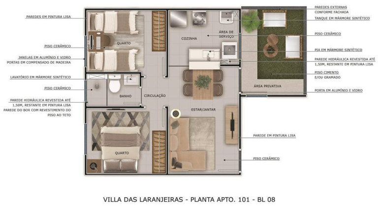 Imagem Apartamento com 2 Quartos à Venda, 42 m²