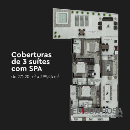 Imagem Apartamento com 3 Quartos à Venda, 140 m² em Nossa Senhora Do Rosário - São José