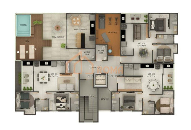 Imagem Apartamento com 2 Quartos à Venda, 55 m² em Intermares - Cabedelo Imagem Apartamento com 2 Quartos à Venda, 55 m² em Intermares - Cabedelo