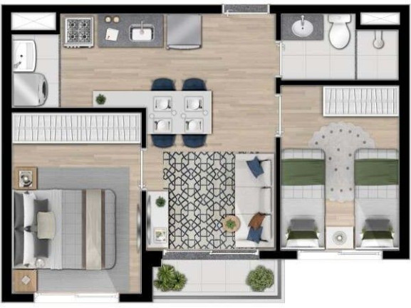 Imagem Apartamento com 2 Quartos à Venda, 45 m² em Vila Formosa - São Paulo