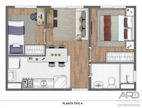 Imagem Apartamento com 2 Quartos à Venda, 35 m² em Guaianases - São Paulo