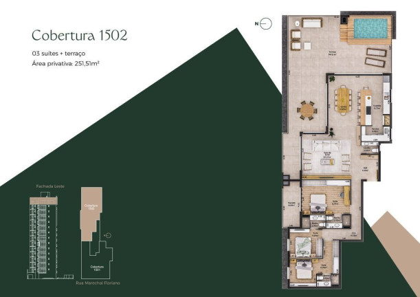 Imagem Cobertura com 3 Quartos à Venda, 251 m² em Centro - Santa Cruz Do Sul Imagem Cobertura com 3 Quartos à Venda, 251 m² em Centro - Santa Cruz Do Sul