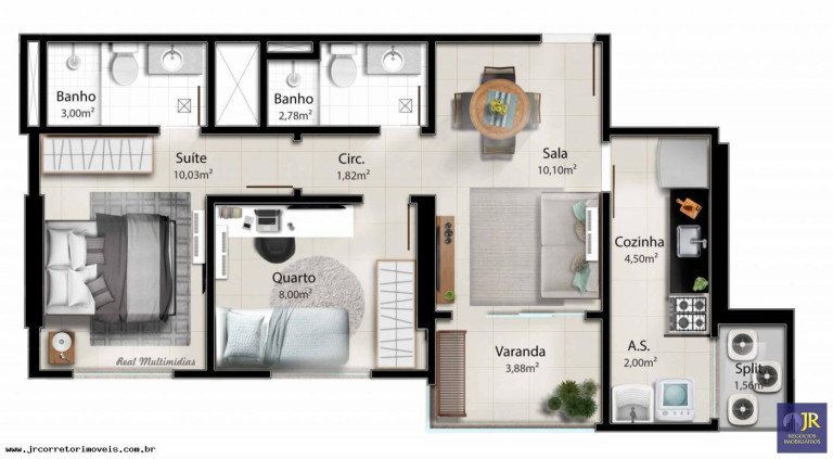 Imagem Apartamento com 2 Quartos à Venda, 58 m² em Jockey De Itaparica - Vila Velha Imagem Apartamento com 2 Quartos à Venda, 58 m² em Jockey De Itaparica - Vila Velha